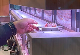 Conveyor belt sushi: one wrong move and it’s someone else’s tuna.